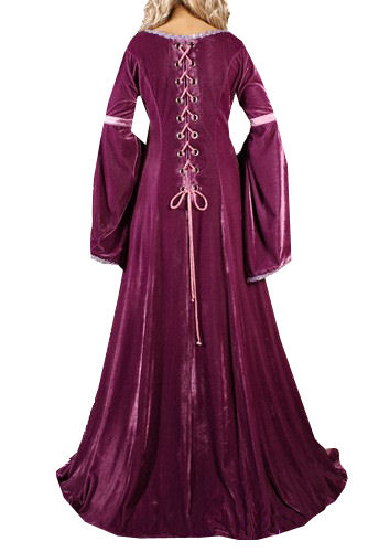 Ladies Medieval Renaissance Costume and Headdress Size 18 - 20 Image
